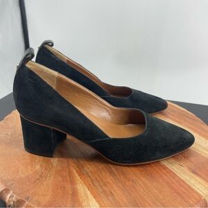 ATP Atelier All Tomorrow's Parties Block Heel Pumps Black suede 36 US 6